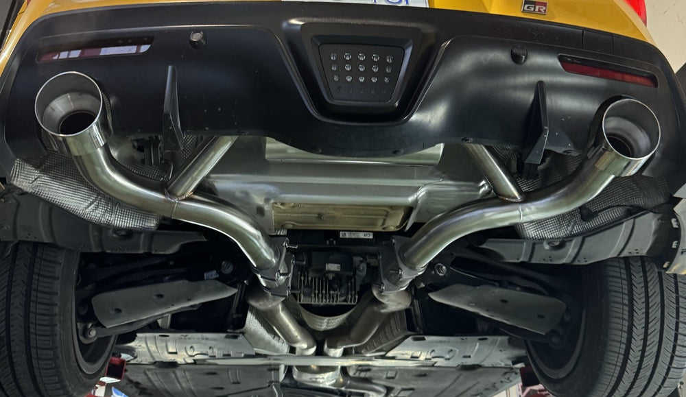 PLM Toyota Supra GR A90 Muffler Delete Axle Back Exhaust Private