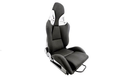 F1SPEC 997 GT2 RECLINE SEAT (PAIR) - FRP with Black Cloth