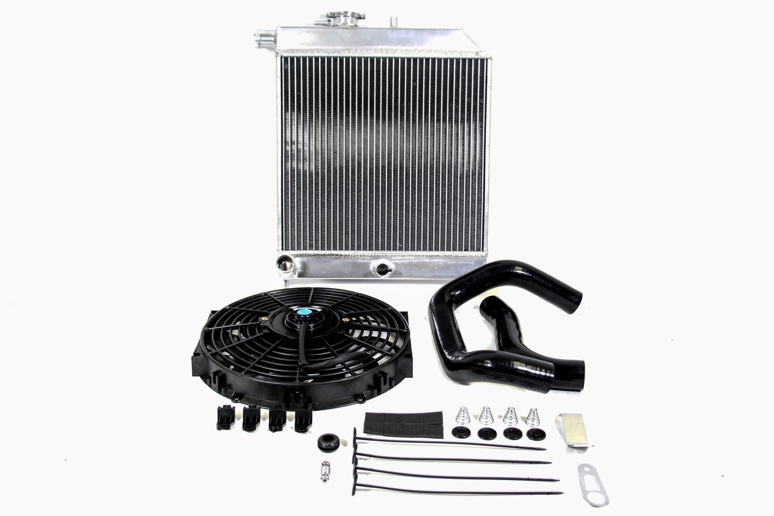 Pk2 Radiator PLM Passenger Side Radiator Kit - Honda Acura K-Swap EG EK DC2 ...
