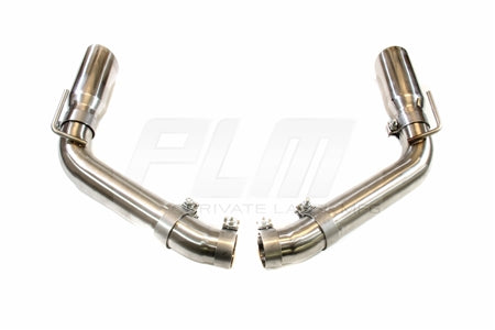 PLM Axle Back Exhaust Muffler Delete - Chevy Camaro V8 2010 - 2015 Stainless Steel